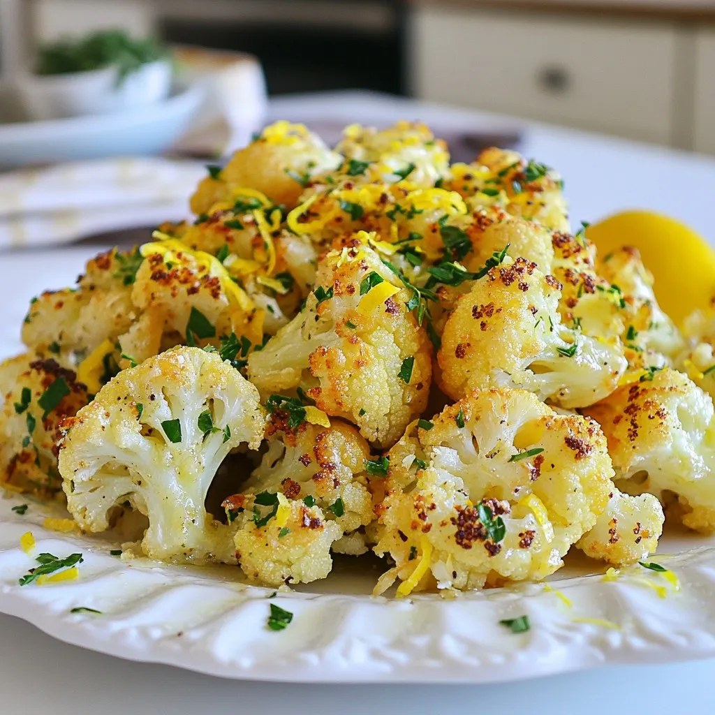Lemon Garlic Roasted Cauliflower Simple Flavor Boost