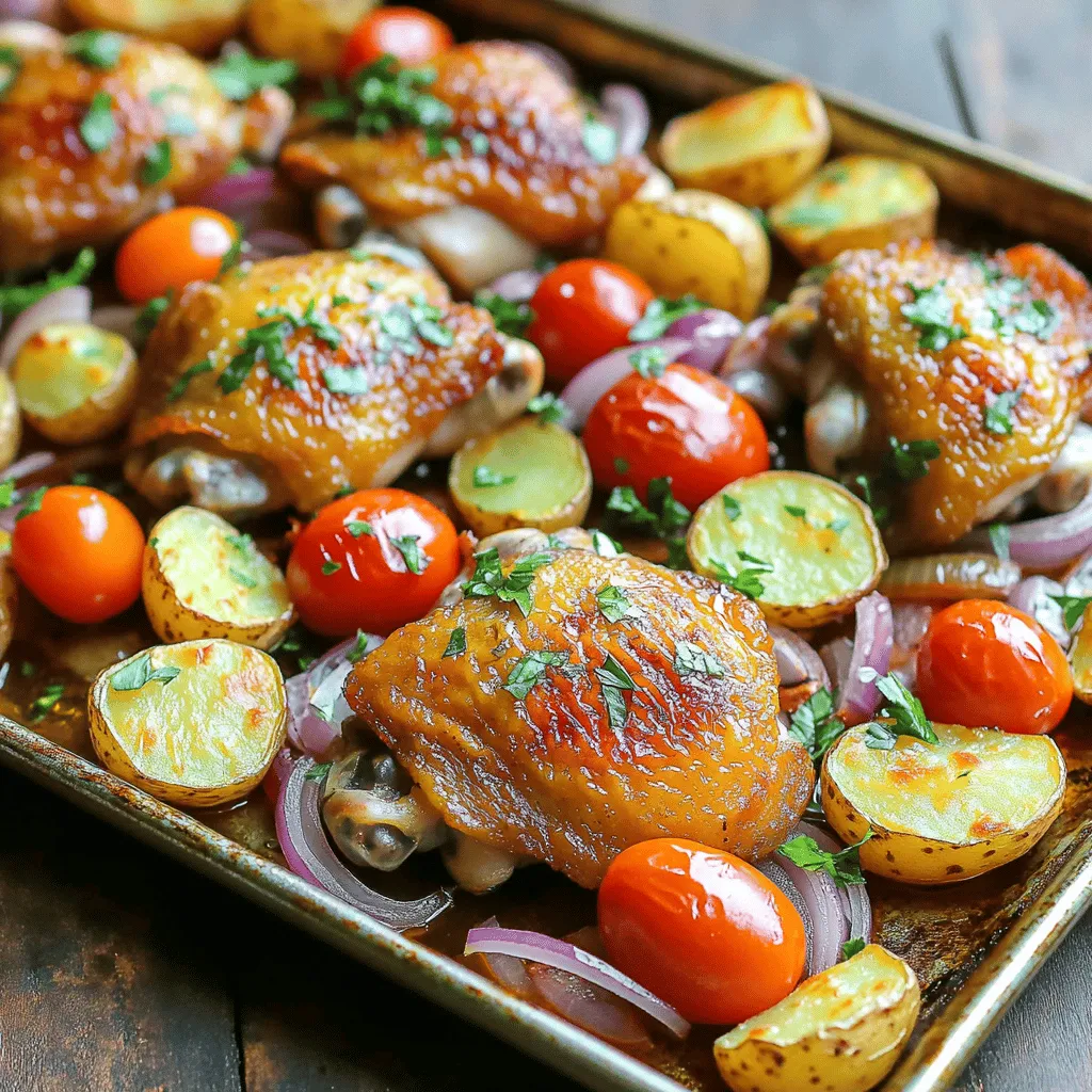 Sheet Pan Greek Chicken and Potatoes Delight