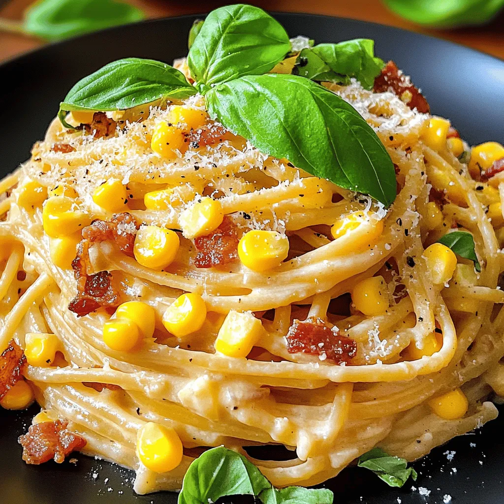 Parmesan Corn Bacon Pasta Recipe