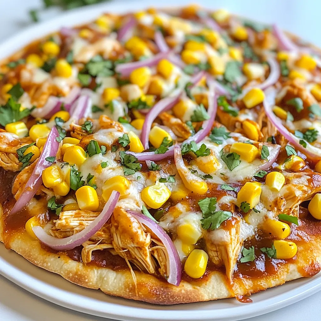 BBQ Chicken Flatbread Pizza Delight in Every Bite