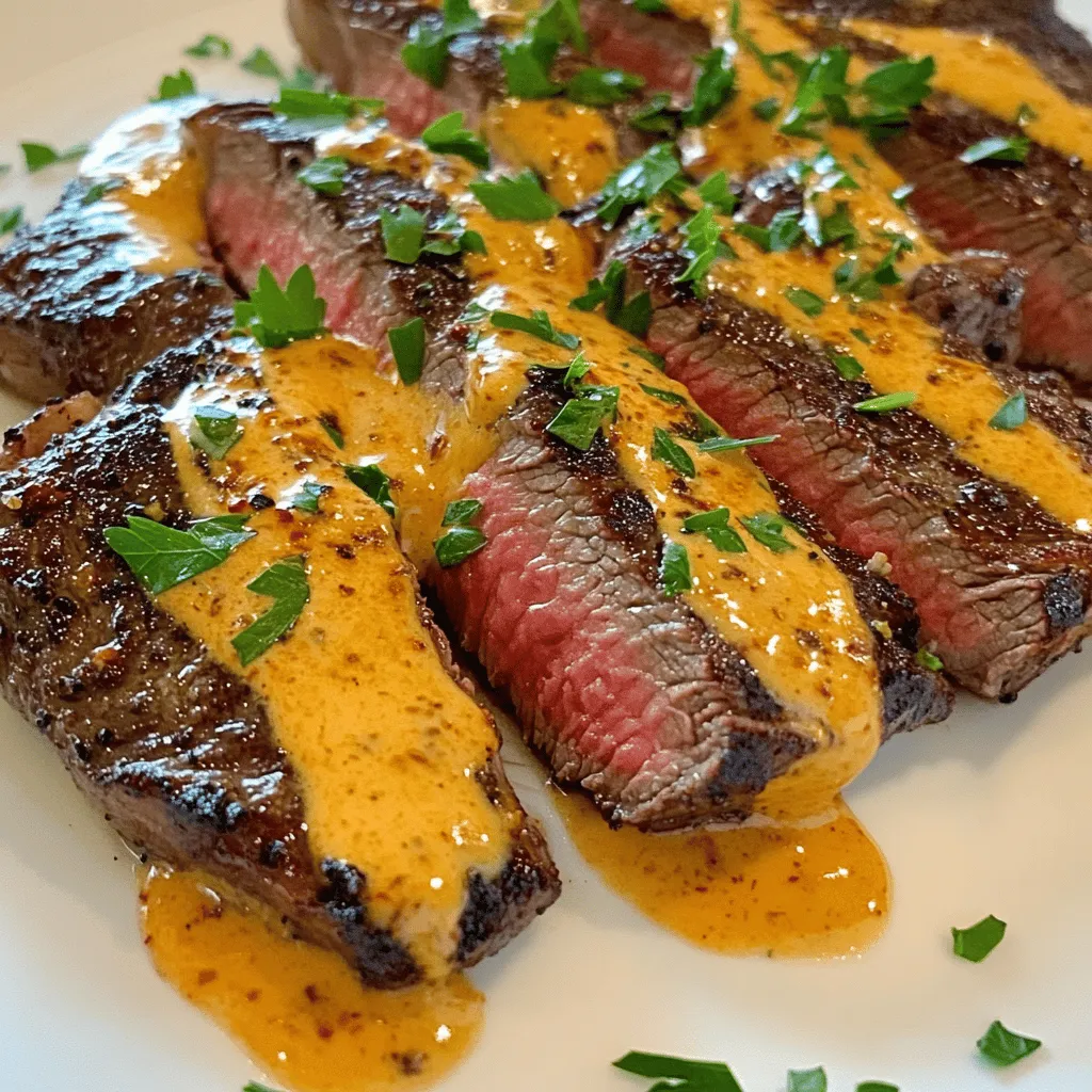 Irresistible Steak with Haunted Bourbon Garlic Cream Sauce