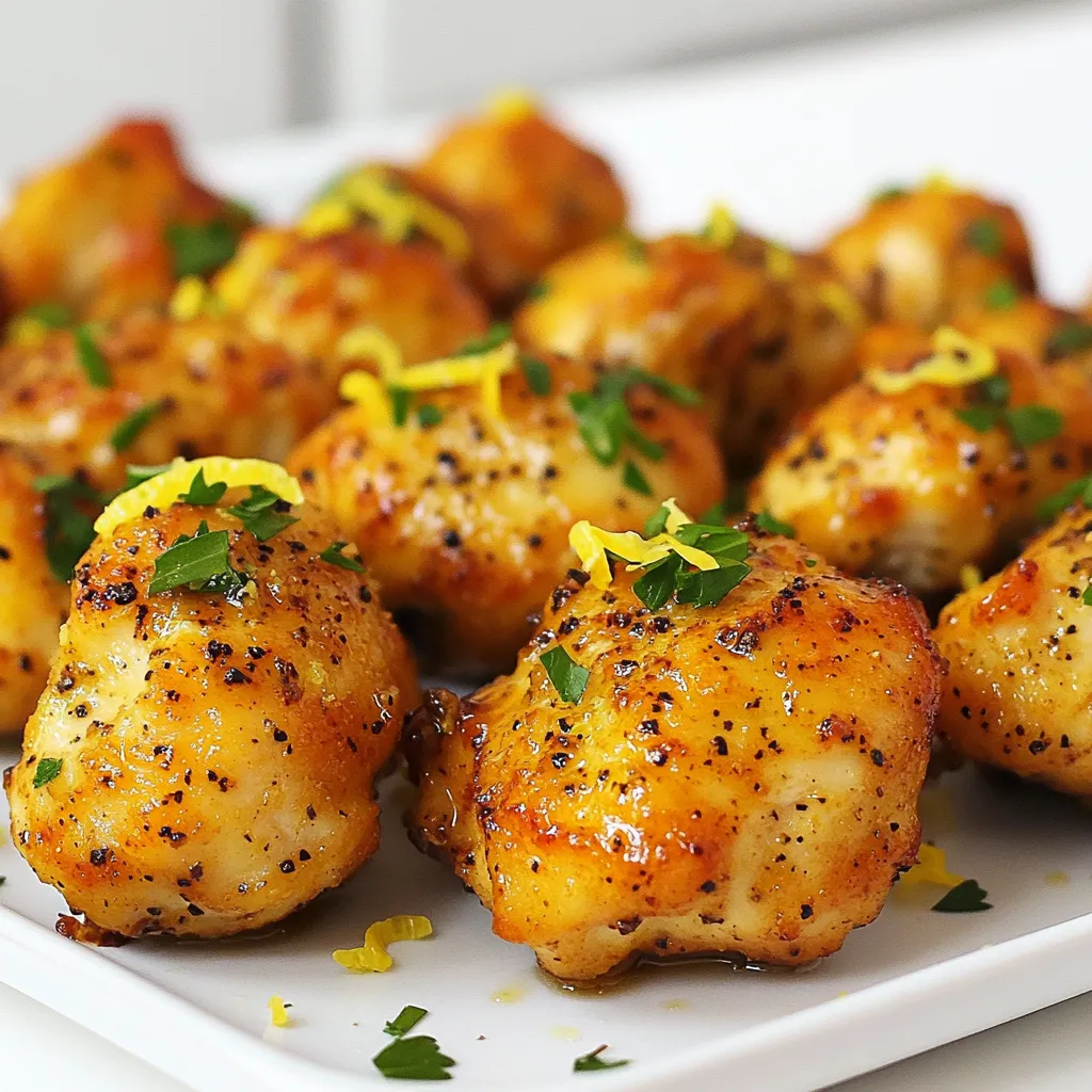 Air Fryer Lemon Pepper Chicken Bites Flavorful and Crispy