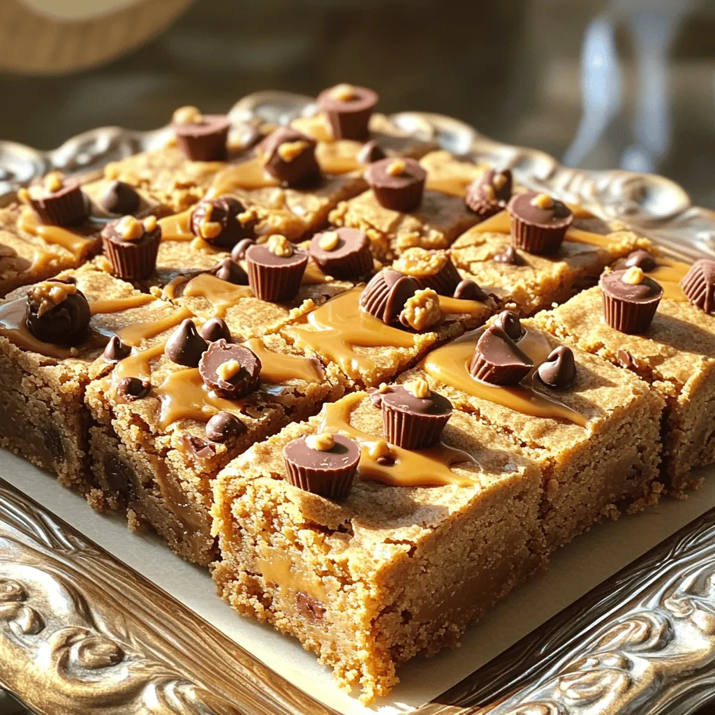 Peanut Butter Cup Blondies Irresistibly Sweet Treat