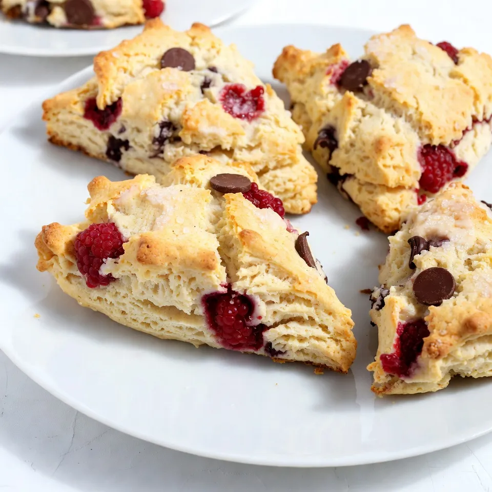 Raspberry Chocolate Chip Scones Delightful Quick Treat