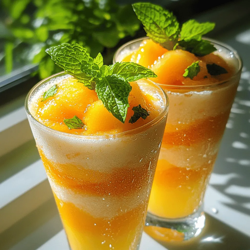To make a tasty peach lemonade slush, you need just a few simple ingredients. The key items are ripe peaches, fresh lemon juice, sugar, cold water, and ice cubes. You can also add mint leaves for a fresh touch.
