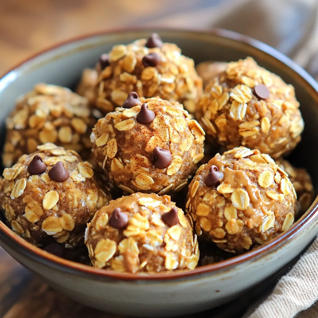 No Bake Cinnamon Roll Energy Bites Easy Snack Idea