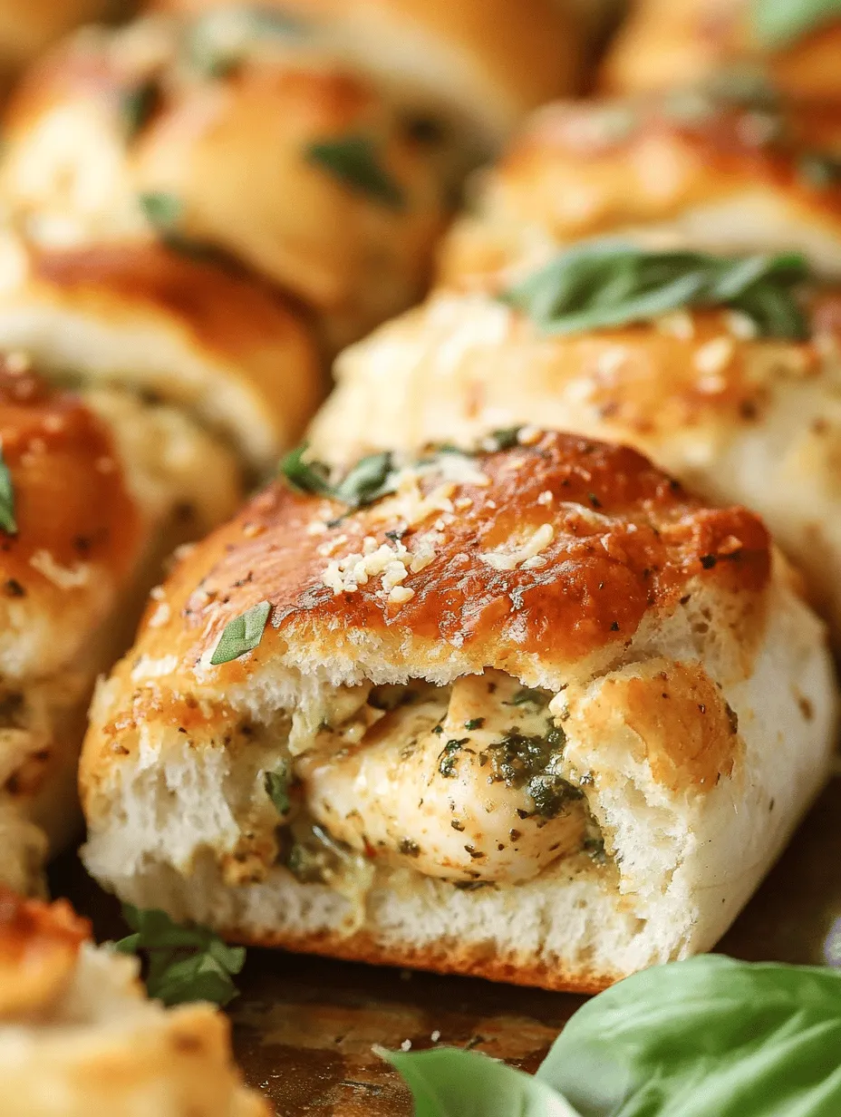 Pesto Chicken Pull-Apart Sliders: A Crowd-Pleasing Delight