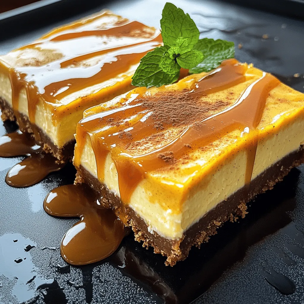 Caramelized Pumpkin Cheesecake Bars Irresistible Treat