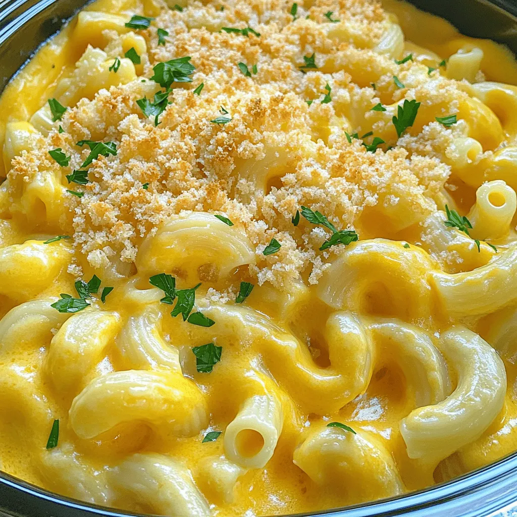 To make a great Crock Pot Mac & Cheese, start with a few key ingredients. The base is the pasta. I use 8 oz of elbow macaroni. Cook it for just 3-4 minutes in boiling water. This helps keep it firm while it cooks in the Crock Pot.