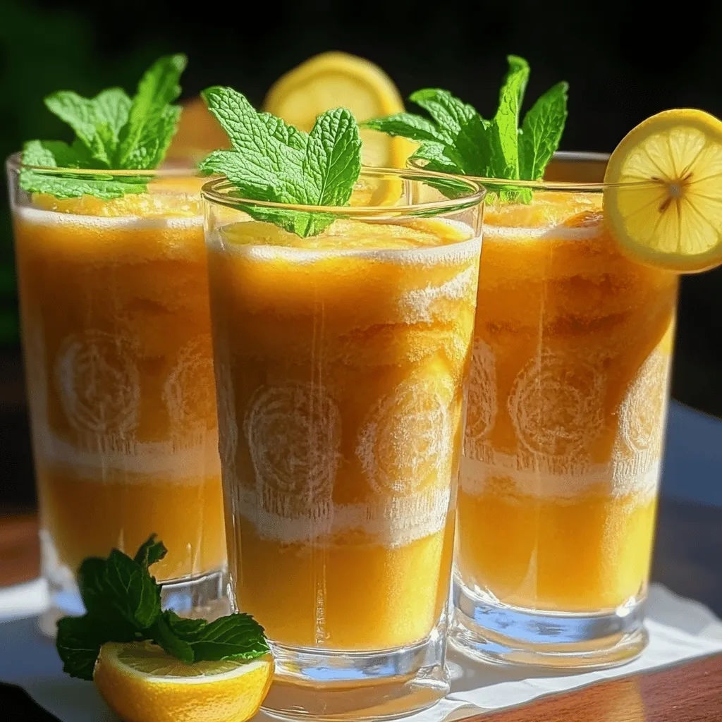 The Easiest Frozen Peach Lemonade Recipe to Enjoy