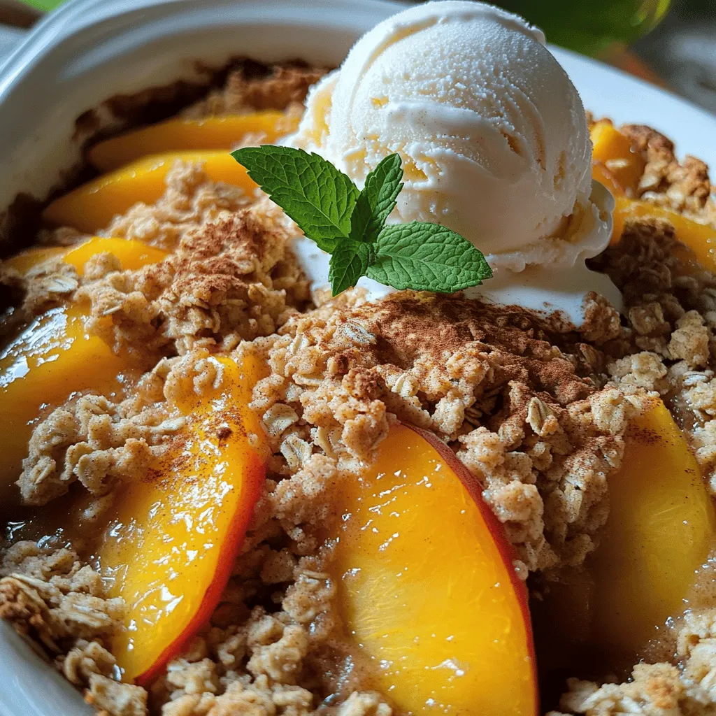 Peach Crisp with Oat Topping Flavors You’ll Love