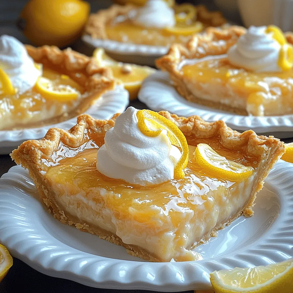 To make a great lemon chess pie, you need some key ingredients. First, you need one unbaked pie crust. You can use store-bought or make your own. Next, gather one cup of granulated sugar. This sugar adds sweetness to balance the tartness of the lemon. You will also need a quarter cup of all-purpose flour. This helps thicken the pie filling.