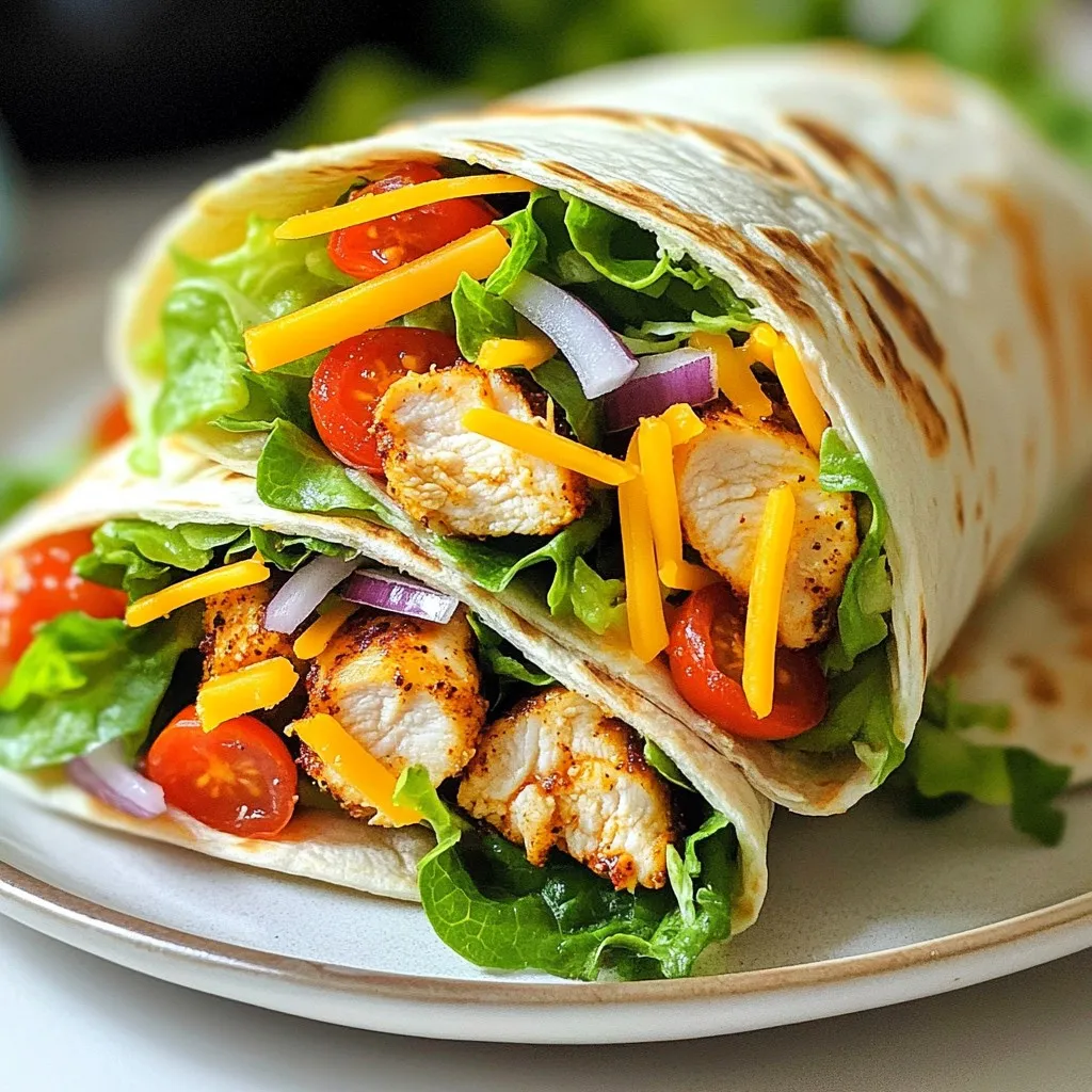 Spicy Cajun Chicken Wraps Flavorful and Easy Meal