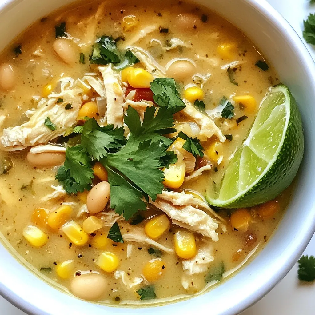 Creamy White Chicken Chili Hearty and Flavorful Dish