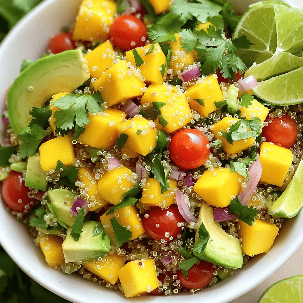 Mango Avocado Quinoa Salad Fresh and Flavorful Dish