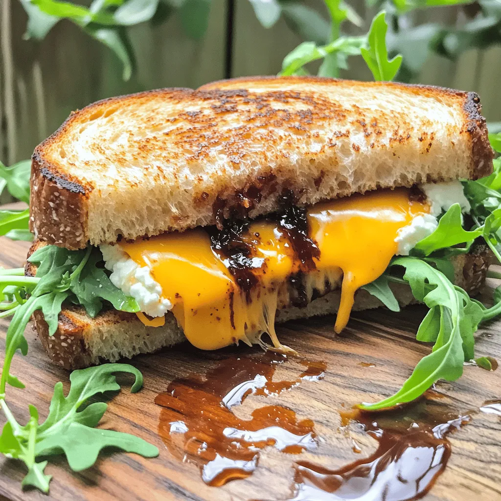 Balsamic Fig Jam Grilled Cheese Irresistible Delight