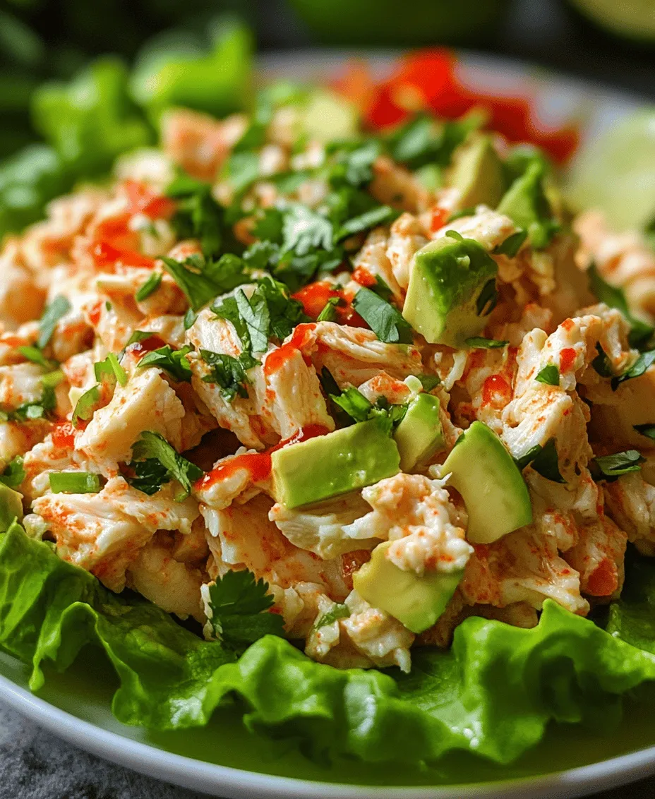 To truly appreciate the Zesty Spicy Crab Salad, it