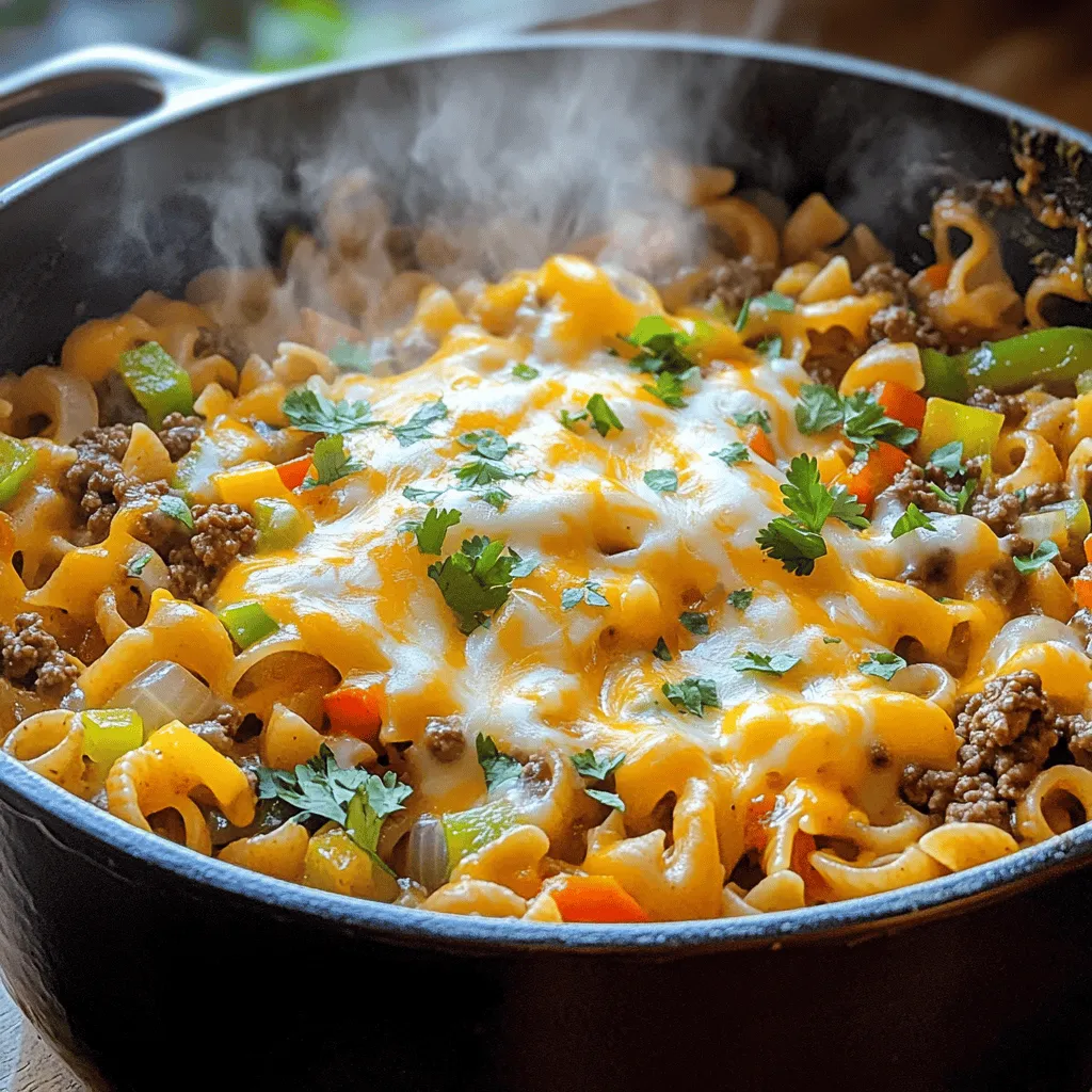 One-Pot Beef Taco Pasta Quick and Flavorful Recipe