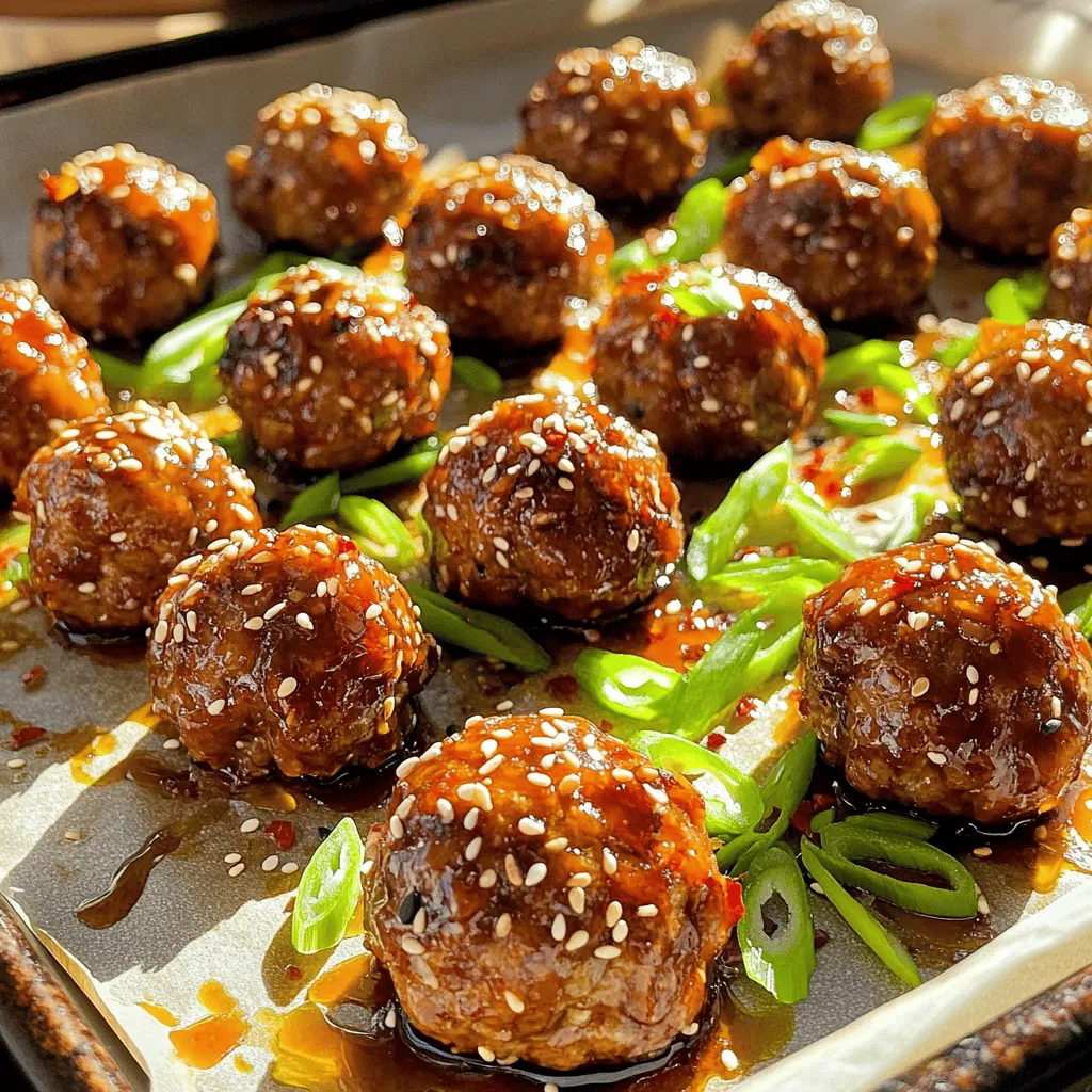 Korean BBQ Meatballs Flavorful and Easy Dinner Idea