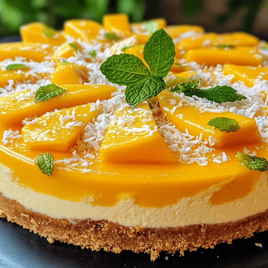 Tropical Mango Cheesecake Bliss Delightfully Creamy Treat