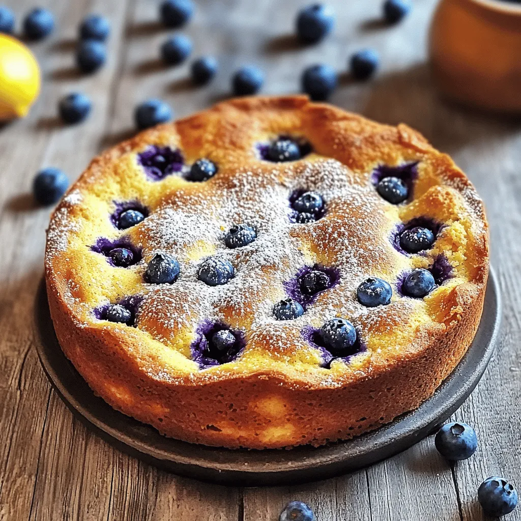 - 1 cup ricotta cheese - 1 cup fresh blueberries - 3 large eggs