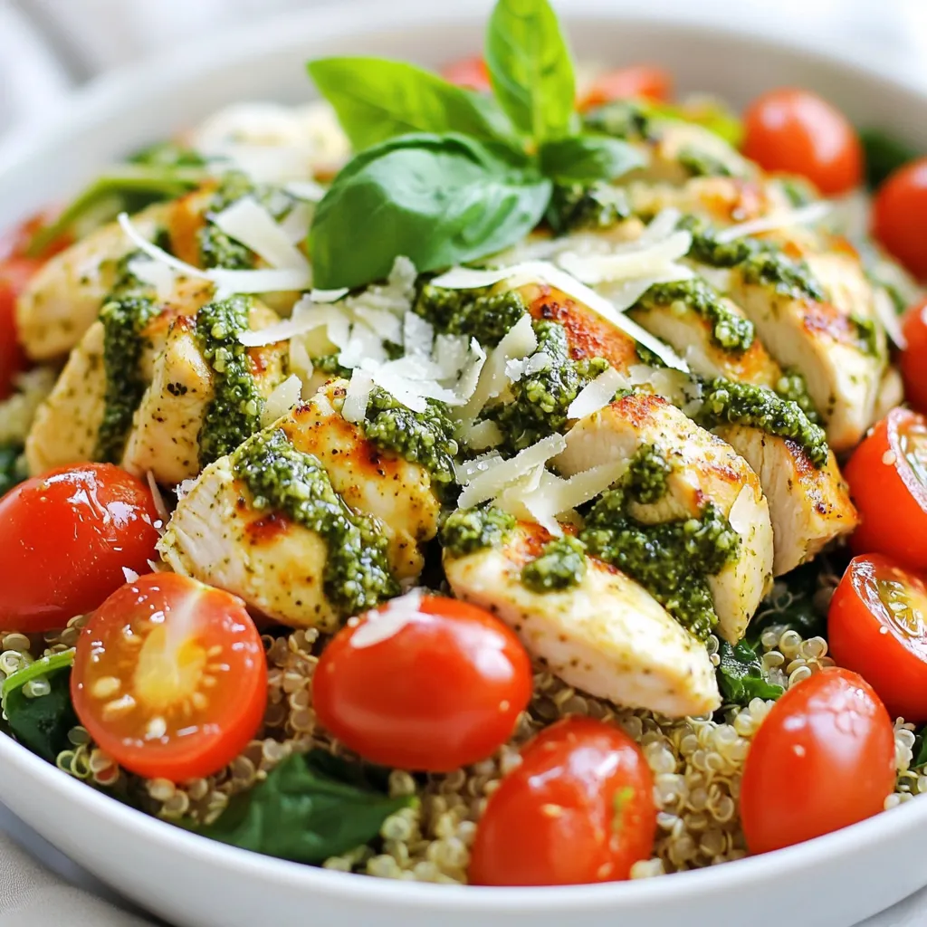 Pesto Chicken Quinoa Skillet Easy One-Pan Recipe