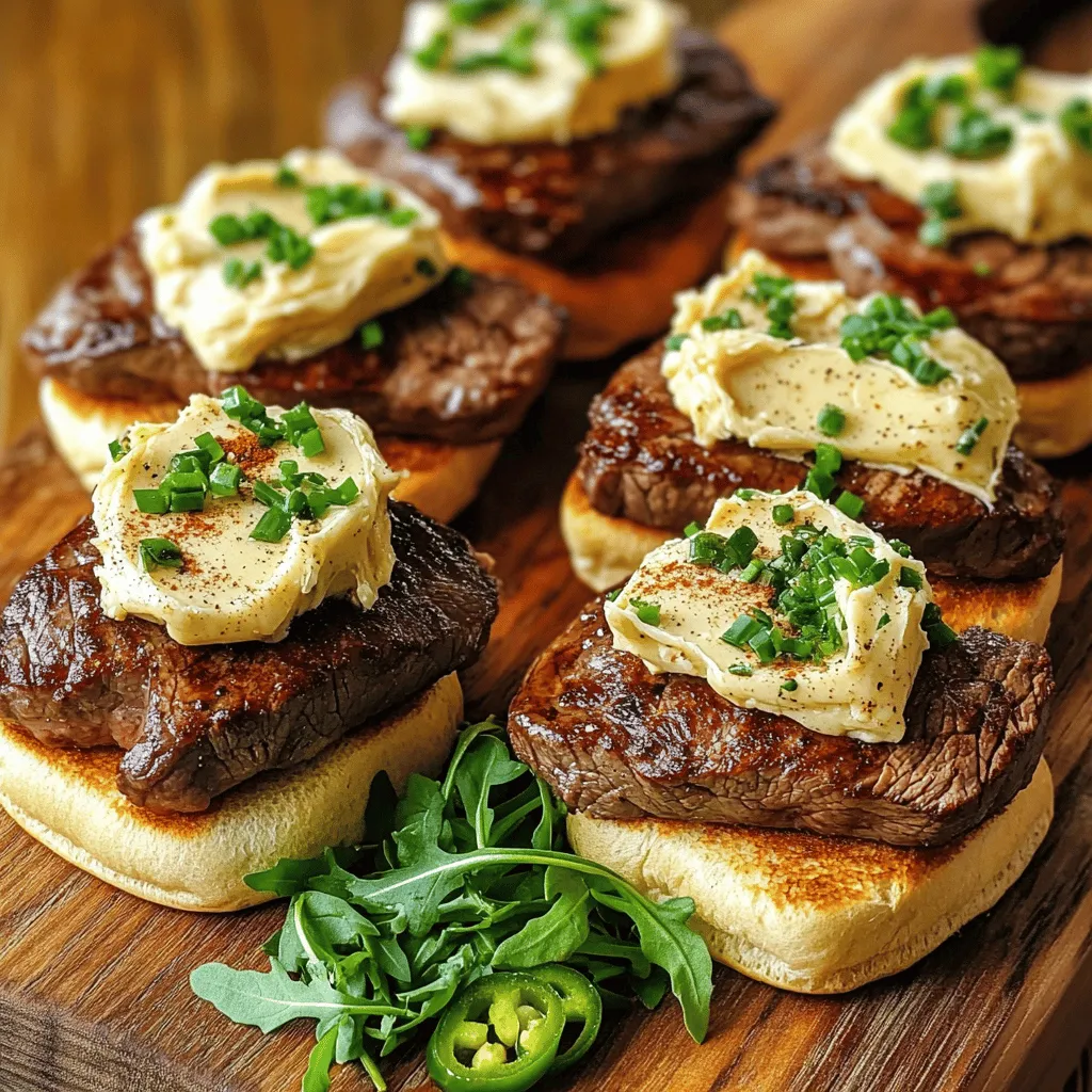 Cowboy Butter Steak Sliders are a fun twist on classic sliders. To make them, you need a few key ingredients. First, you