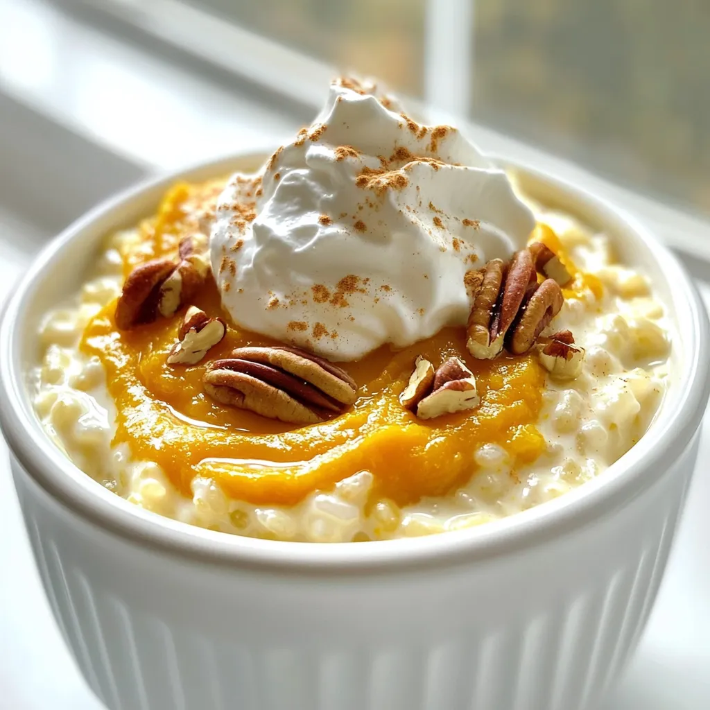 Pumpkin Spice Rice Pudding Delightful and Simple Recipe
