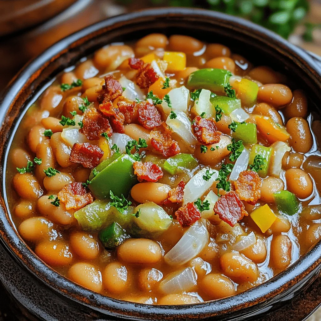 To make the best baked beans, you need a few key ingredients. First, dried navy beans are ideal. They are small and creamy, perfect for baking. You can also use great northern beans or cannellini beans. These beans hold their shape well and soak up flavors nicely.