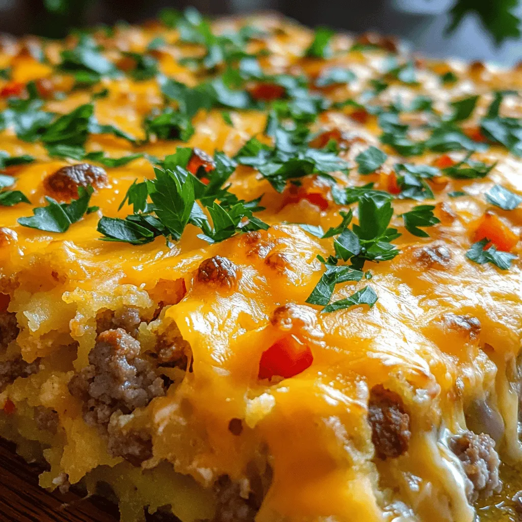Savory Sausage and Egg Hashbrown Casserole Delight