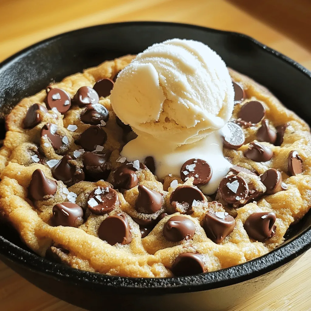 Chocolate Chip Cookie Skillet Delicious Dessert Recipe