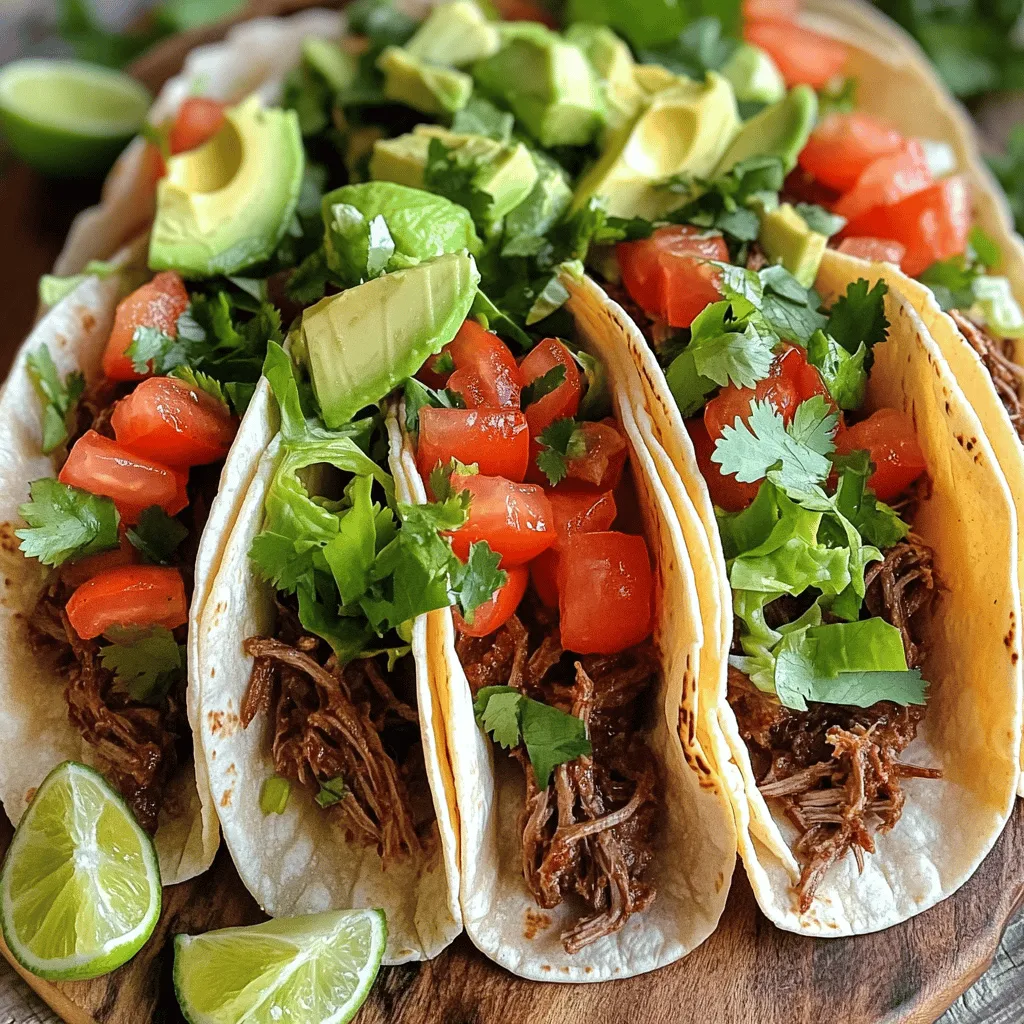 Savory Slow Cooker Shredded Beef Tacos: A Flavorful Hands-Off Dinner