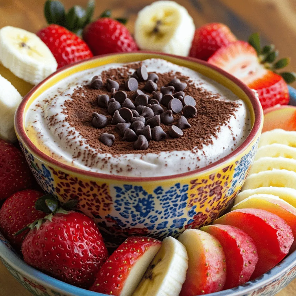 High-Protein Brownie Batter Greek Yogurt Dip Delight