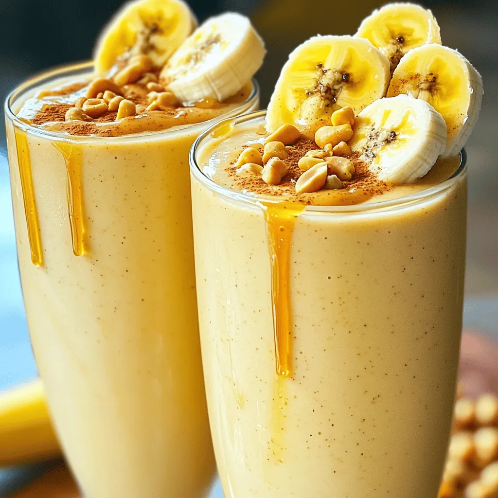 Peanut Butter Banana Smoothie Creamy Healthy Delight