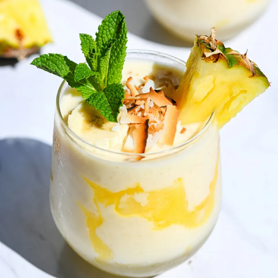 Pineapple Coconut Smoothie Refreshing and Creamy Treat