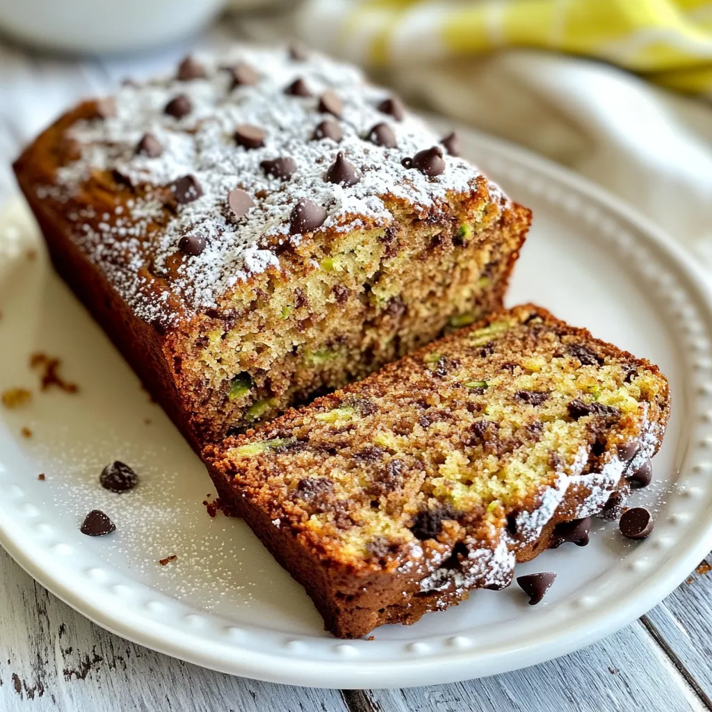 Chocolate Chip Zucchini Bread Irresistible Flavor Treat