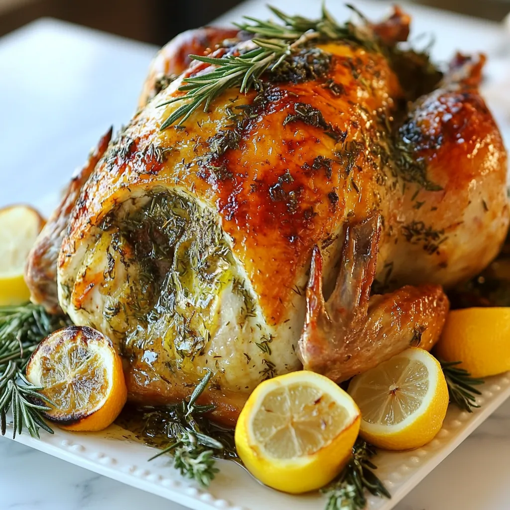 Garlic Herb Roasted Turkey Flavorful Holiday Feast
