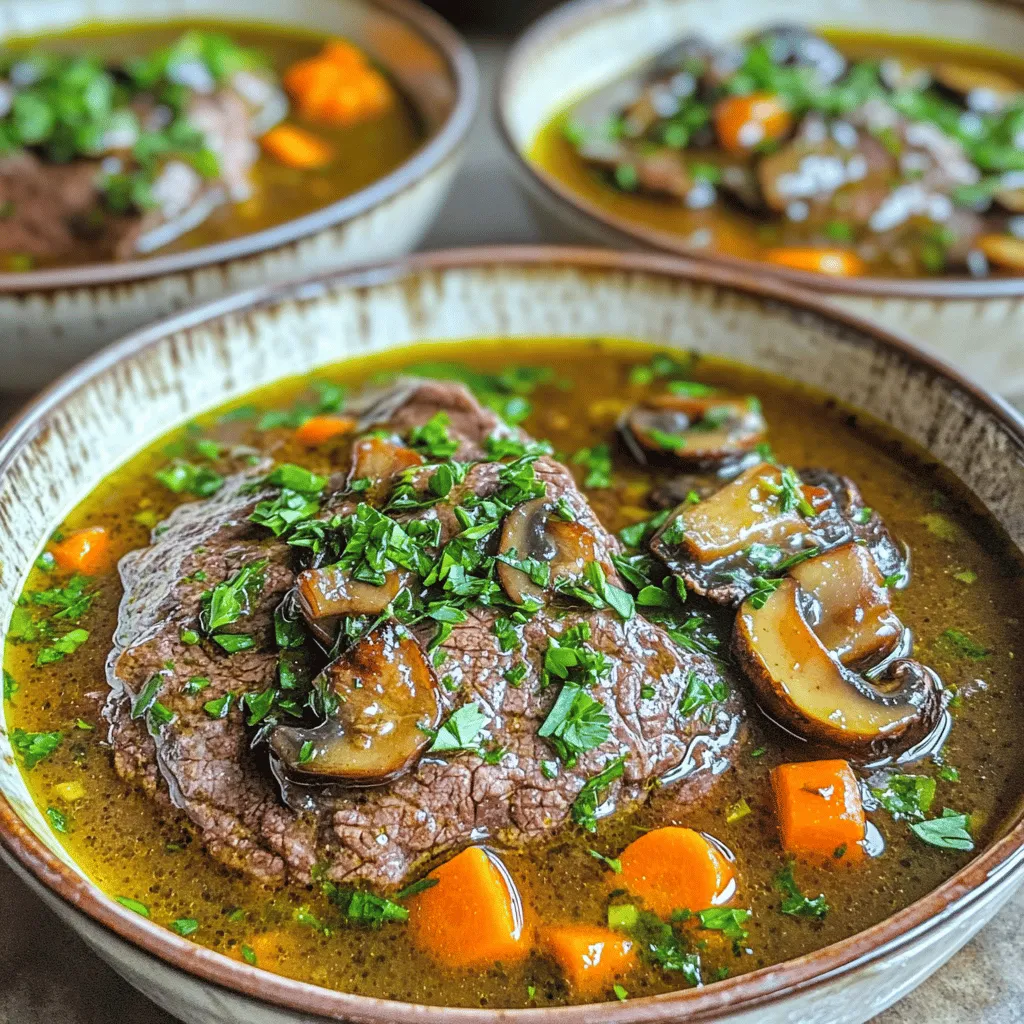 Wine Braised Beef with Mushrooms Hearty Family Meal