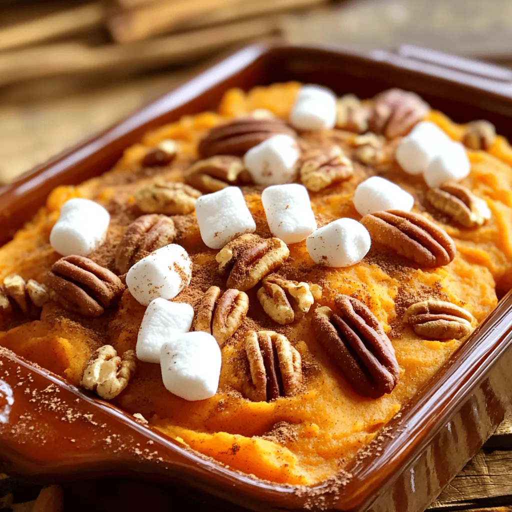 Sweet Potato Casserole with Marshmallows Delight