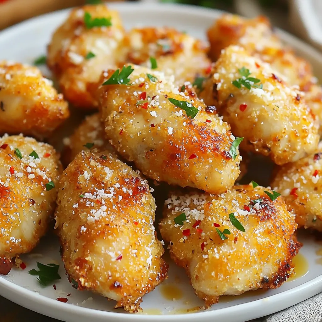 Spicy Garlic Parmesan Chicken Bites Irresistible Treat