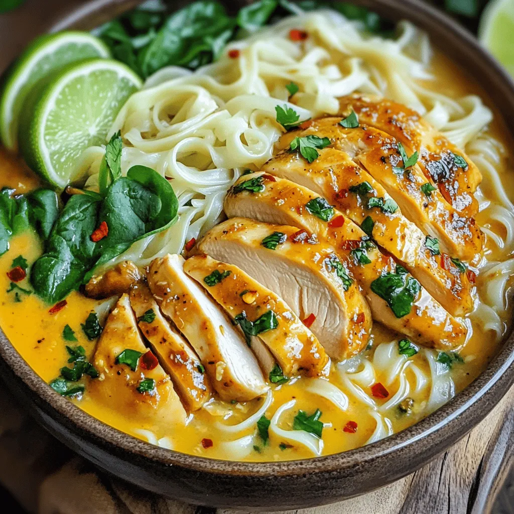 Thai Coconut Chicken Noodle Soup: A Taste of Thai Comfort