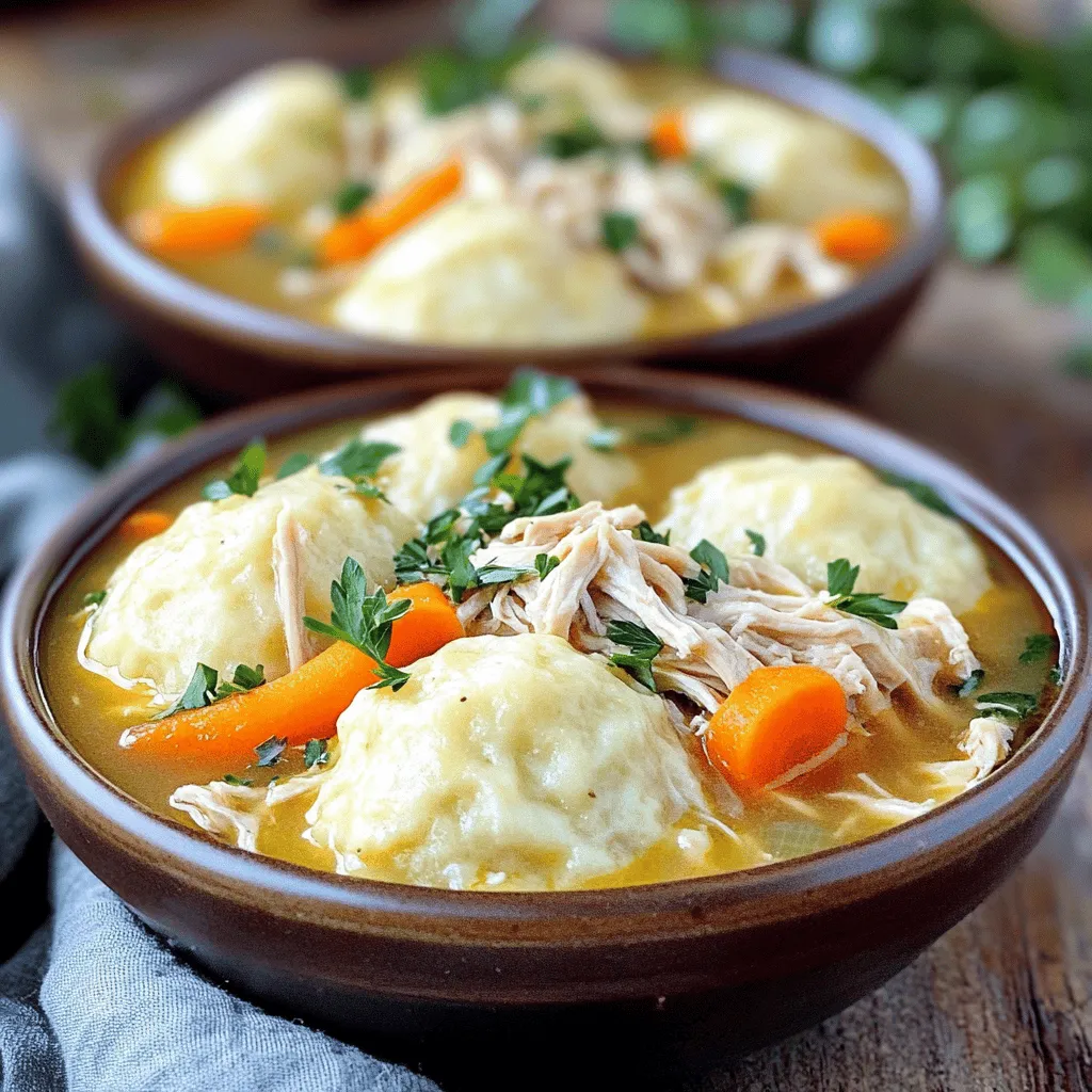 Classic Chicken and Dumplings Comfort Food Delight