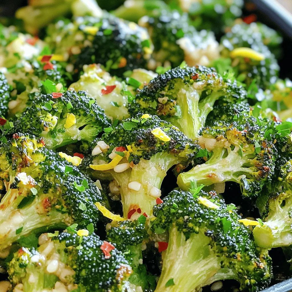 Lemon Garlic Roasted Broccoli Flavorful Side Dish