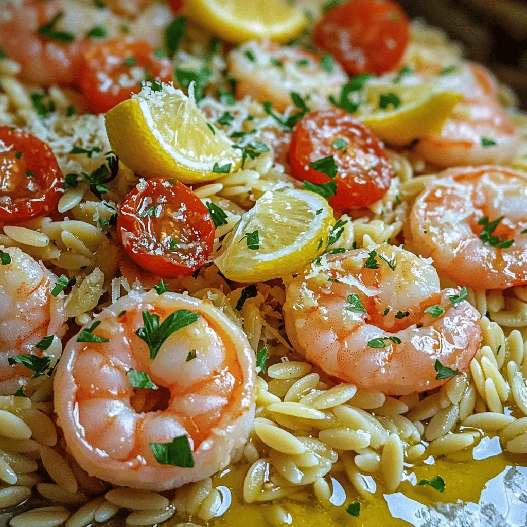 Lemon Garlic Shrimp Orzo Flavorful and Easy Recipe