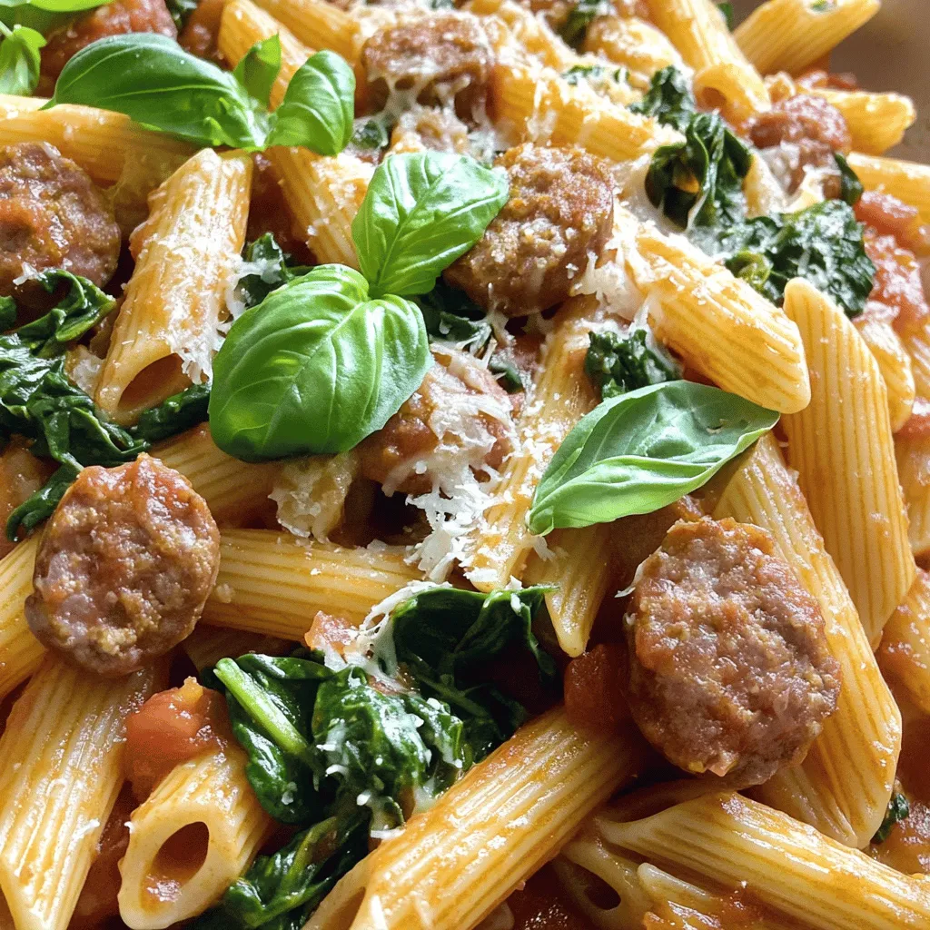 Sausage &#038; Spinach Tomato Pasta Delight: A Flavor-Packed Recipe