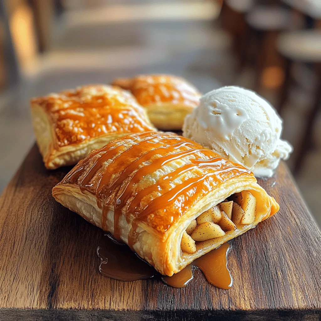 Warm Apple Turnovers with Vanilla Ice-Cream Delight
