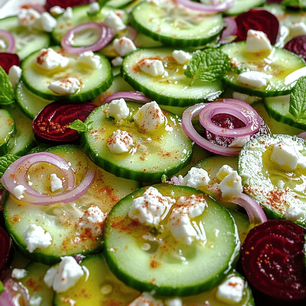 Cucumber And Beetroot Salad Vibrant and Tasty Recipe