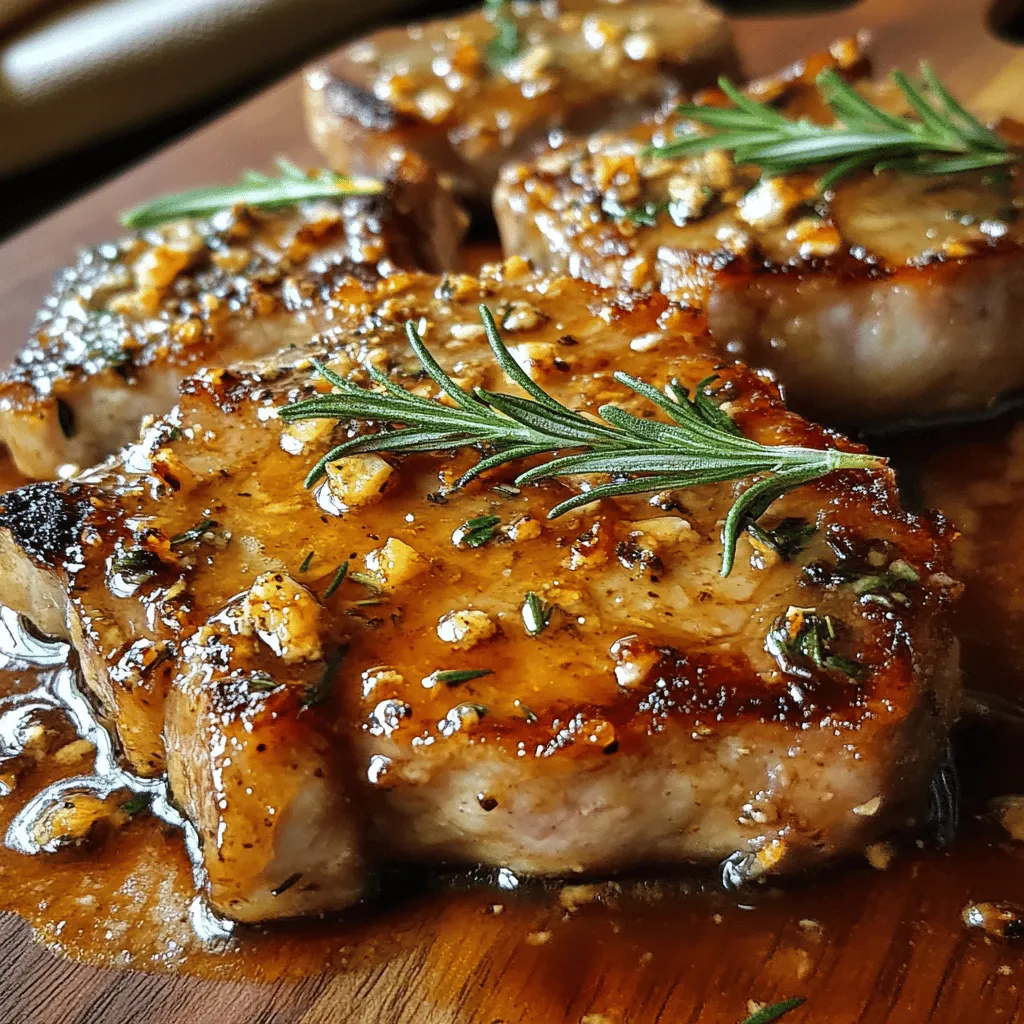 Rosemary Garlic Butter Pork Chops Recipe: A Flavorful Dinner Delight