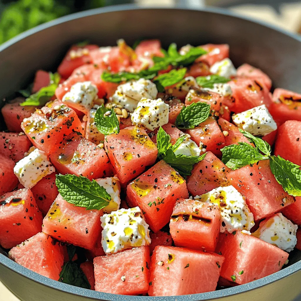 Flavorful Watermelon Salad Easy and Refreshing Recipe