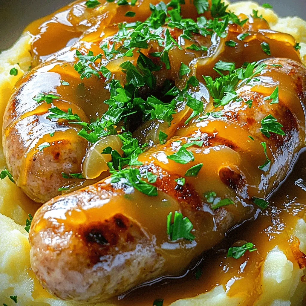 Easy Americanized Bangers and Mash Quick and Tasty Meal